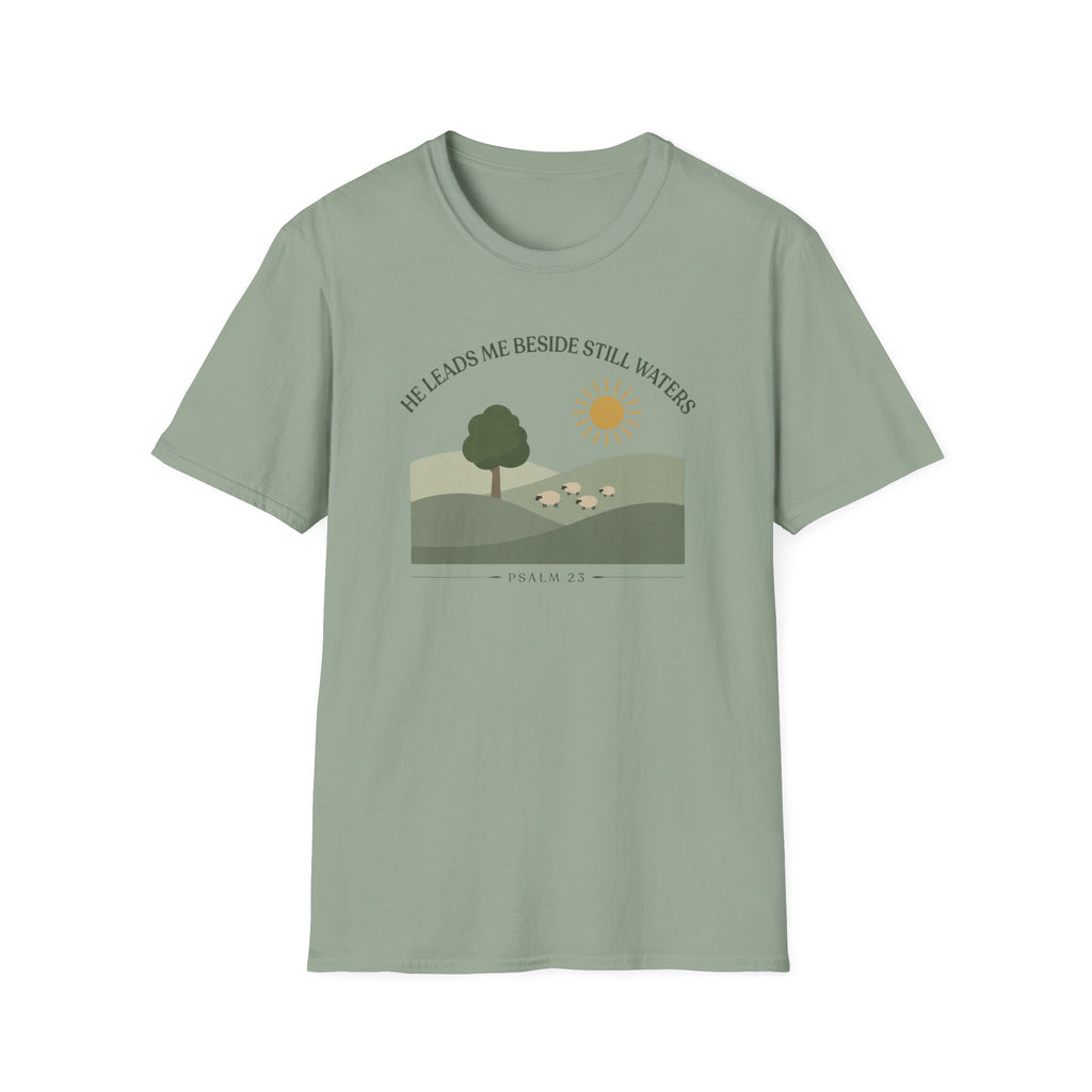 He Leads Me T-Shirt