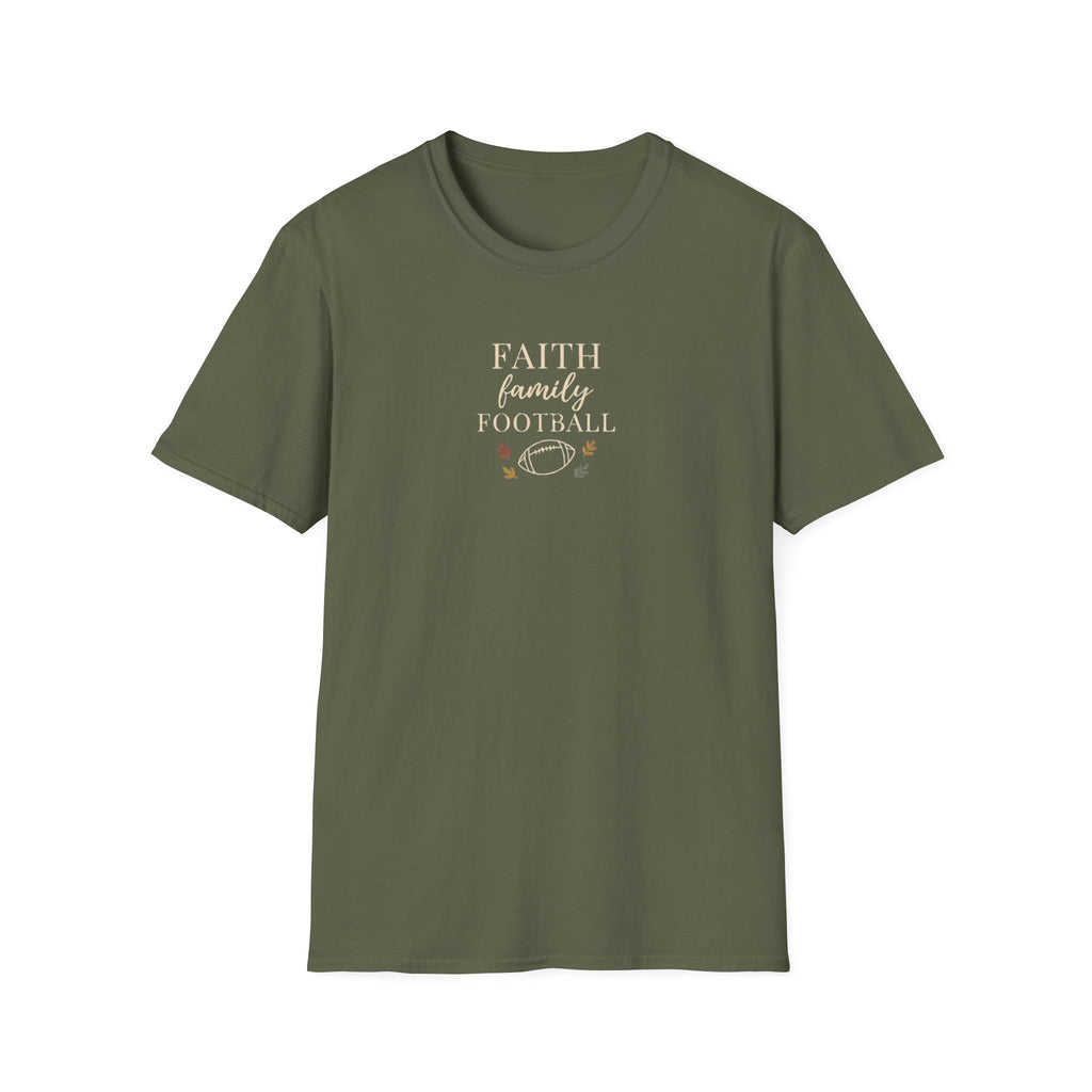 Faith Family Football T-Shirt