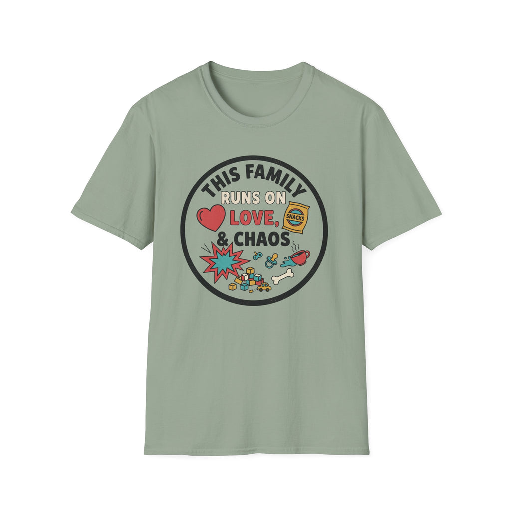 Family Runs on Love and Chaos T-Shirt