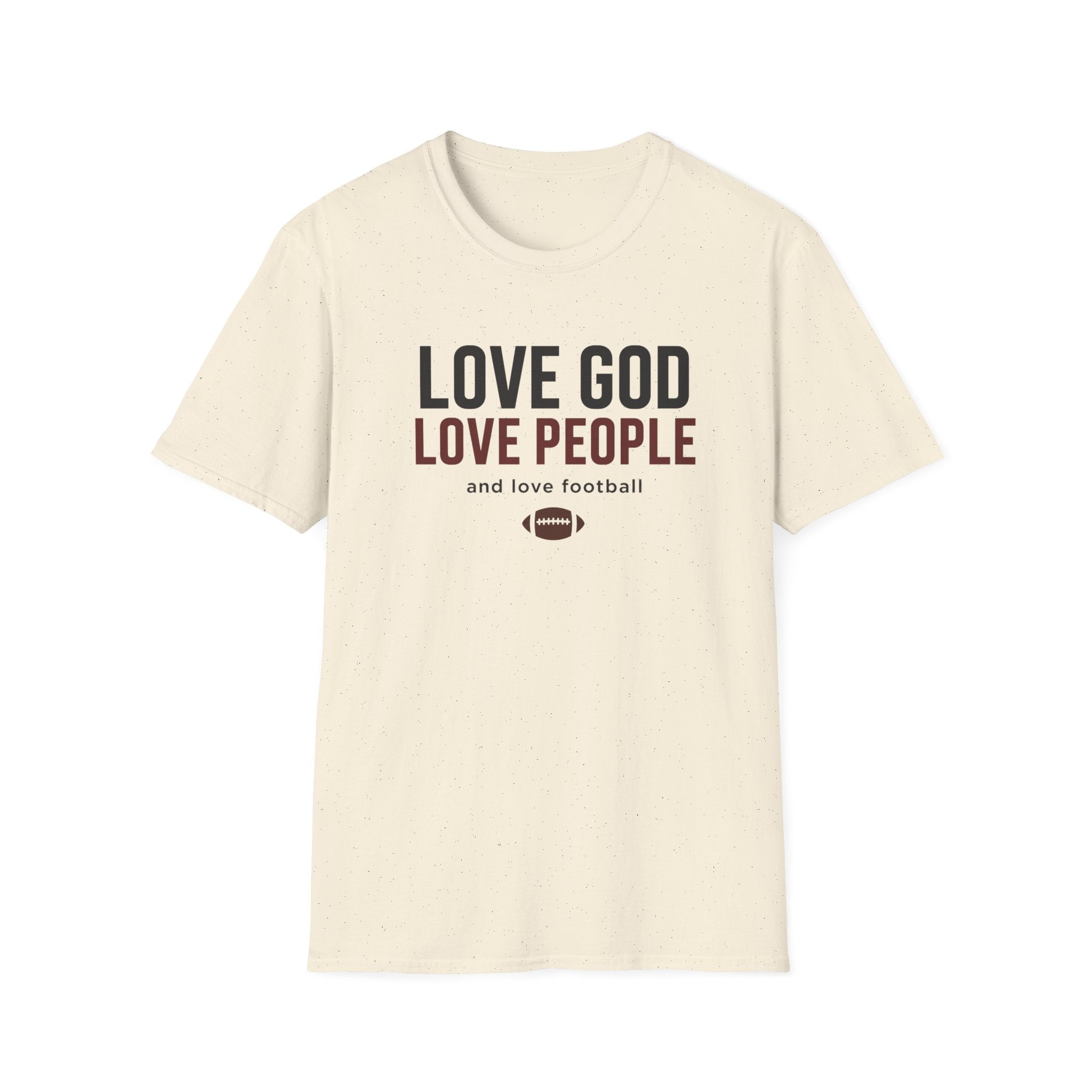 Love God People & football T-Shirt