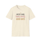 Messy Hair Happy Family T-Shirt