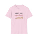 Messy Hair Happy Family T-Shirt