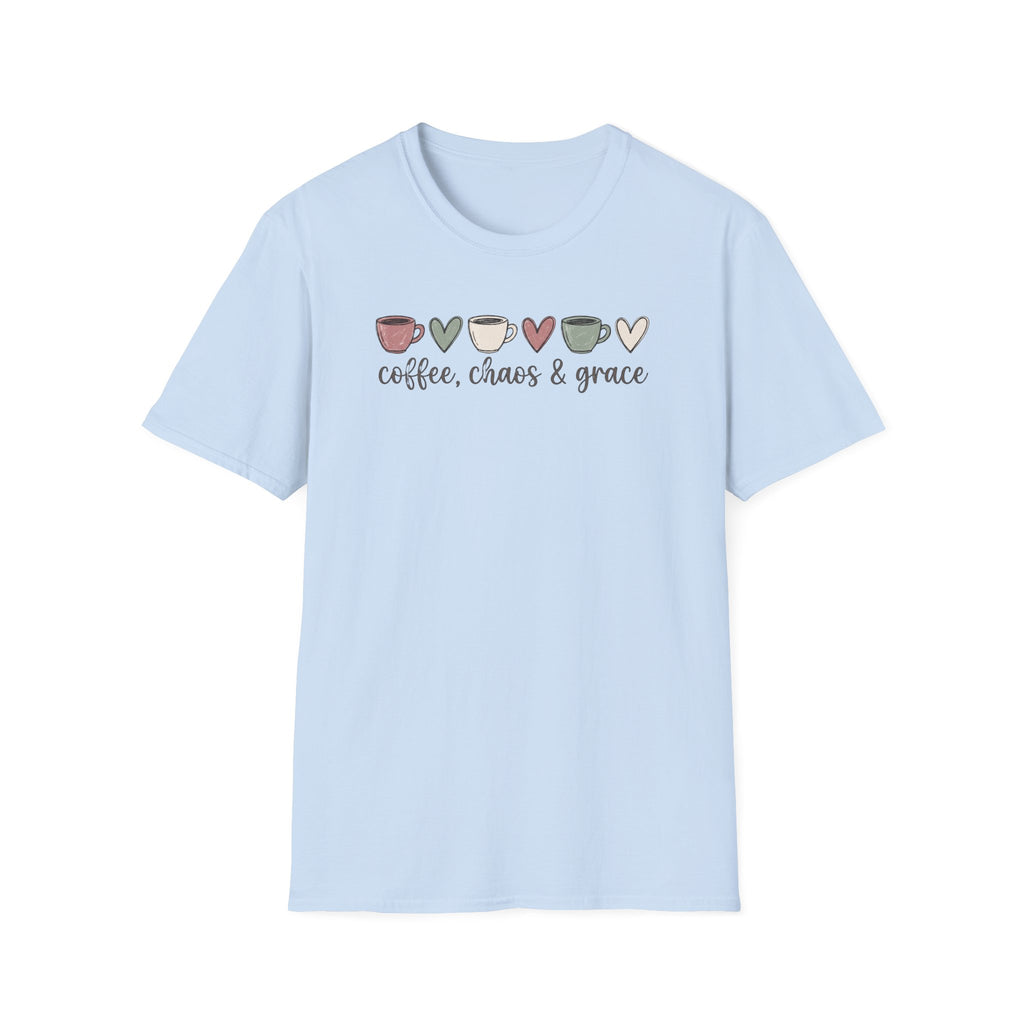 Coffee Chaos and Grace T-Shirt