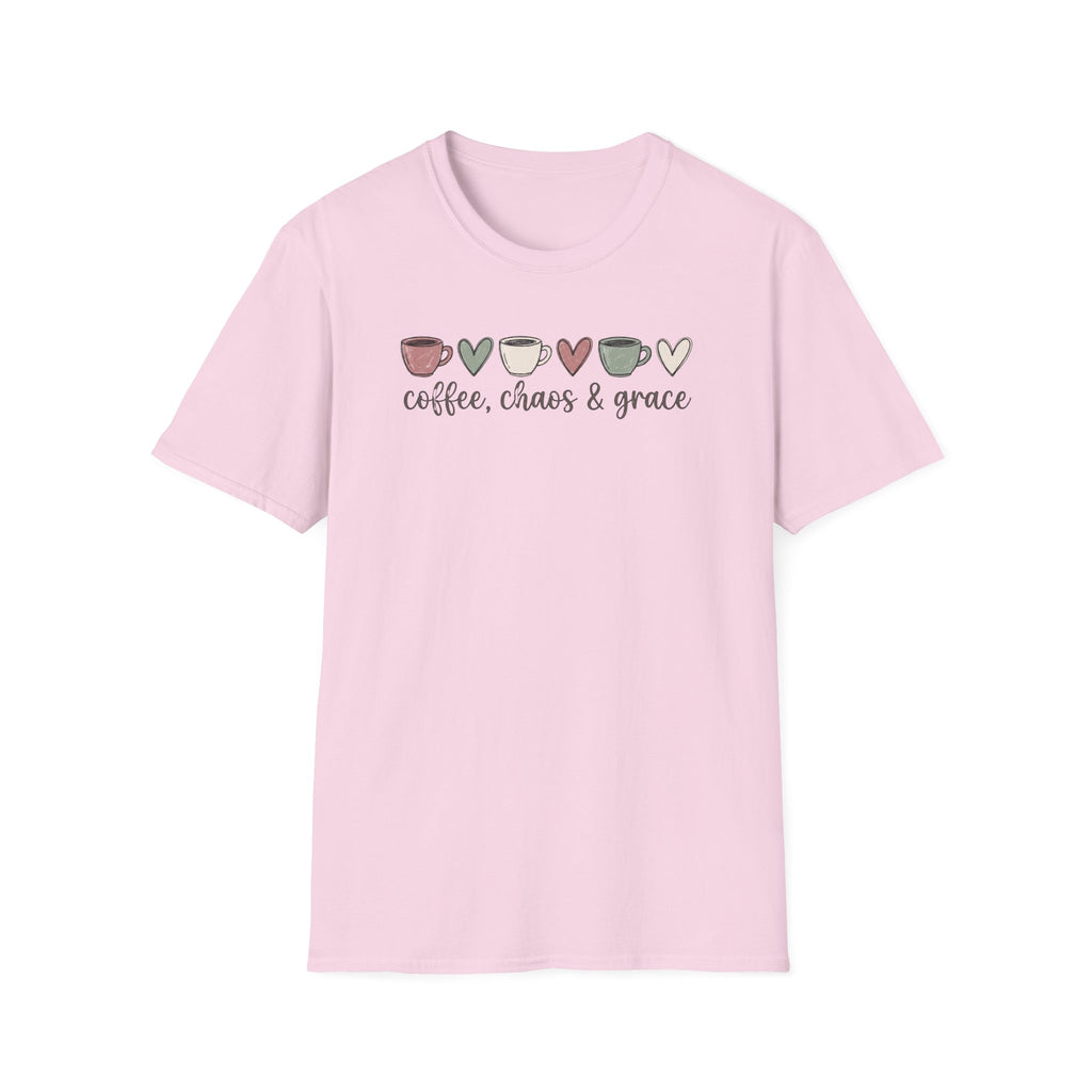 Coffee Chaos and Grace T-Shirt