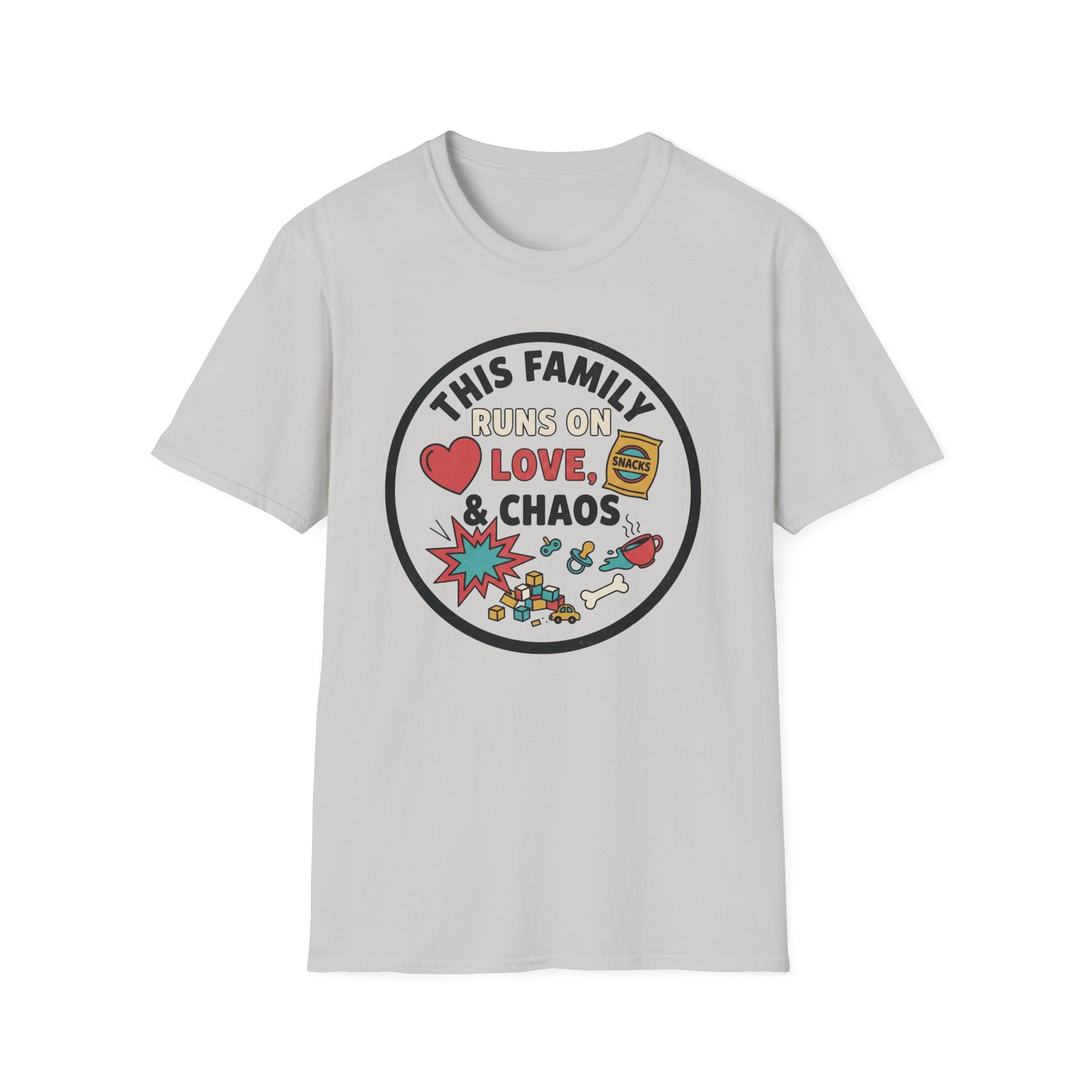 Family Runs on Love and Chaos T-Shirt