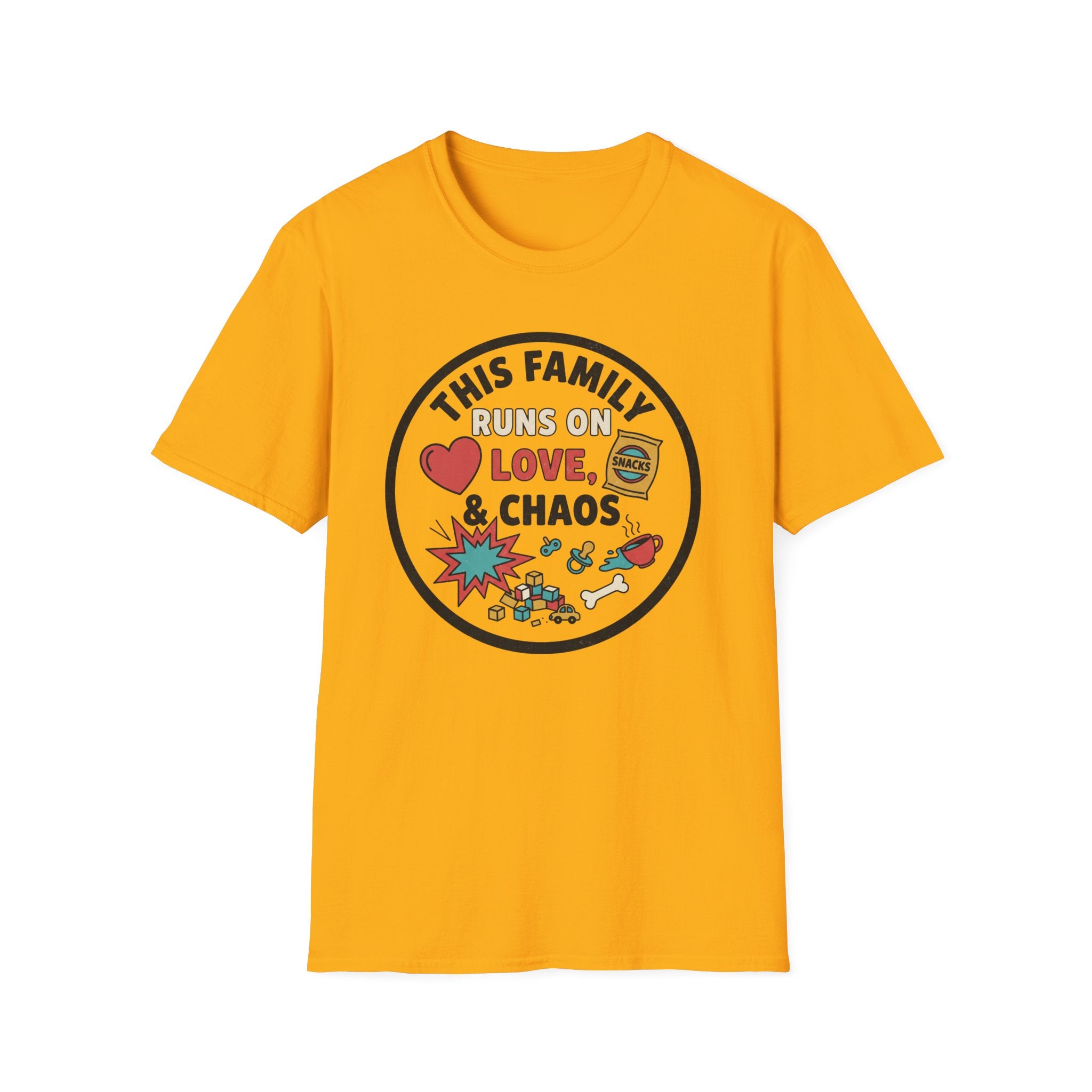 Family Runs on Love and Chaos T-Shirt