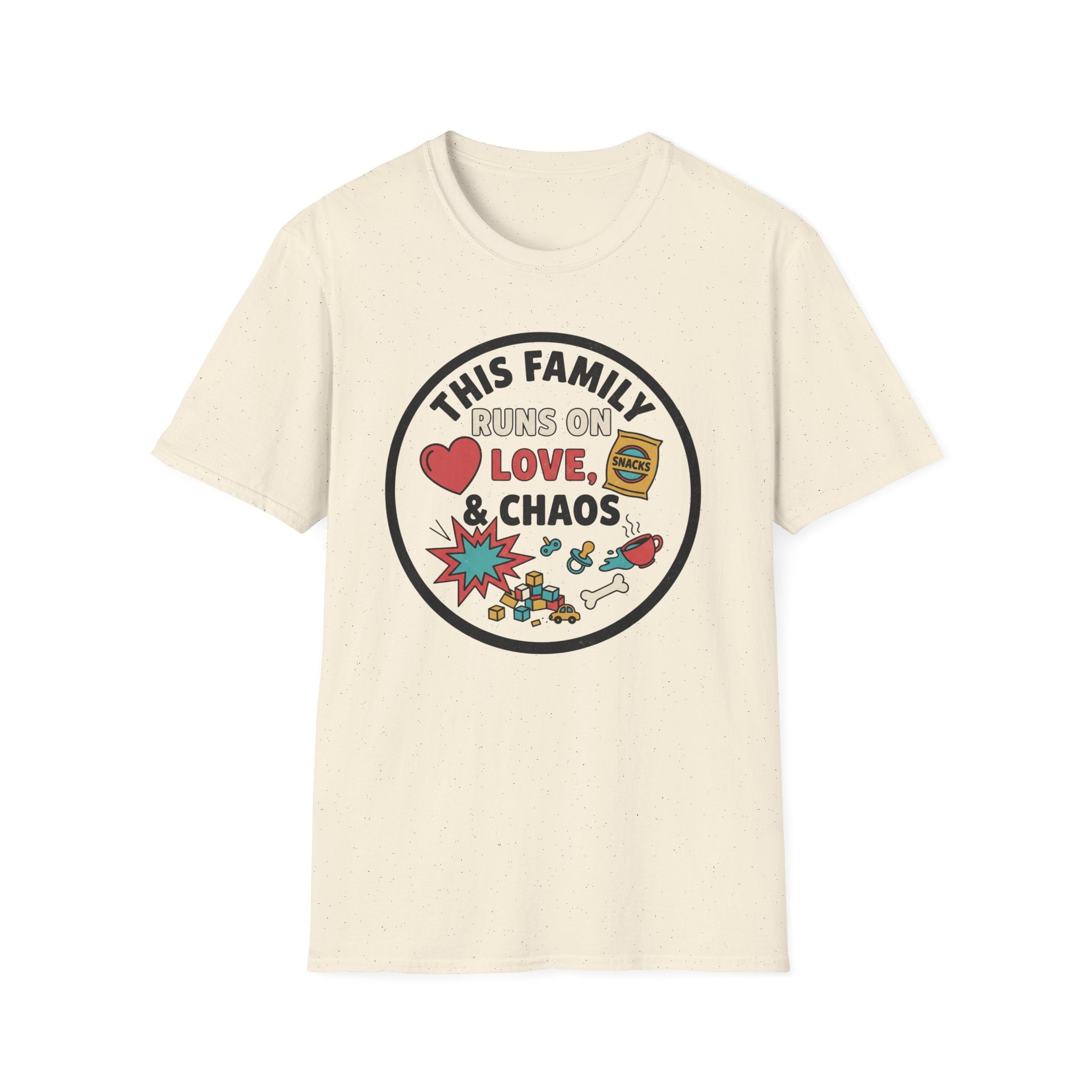 Family Runs on Love and Chaos T-Shirt
