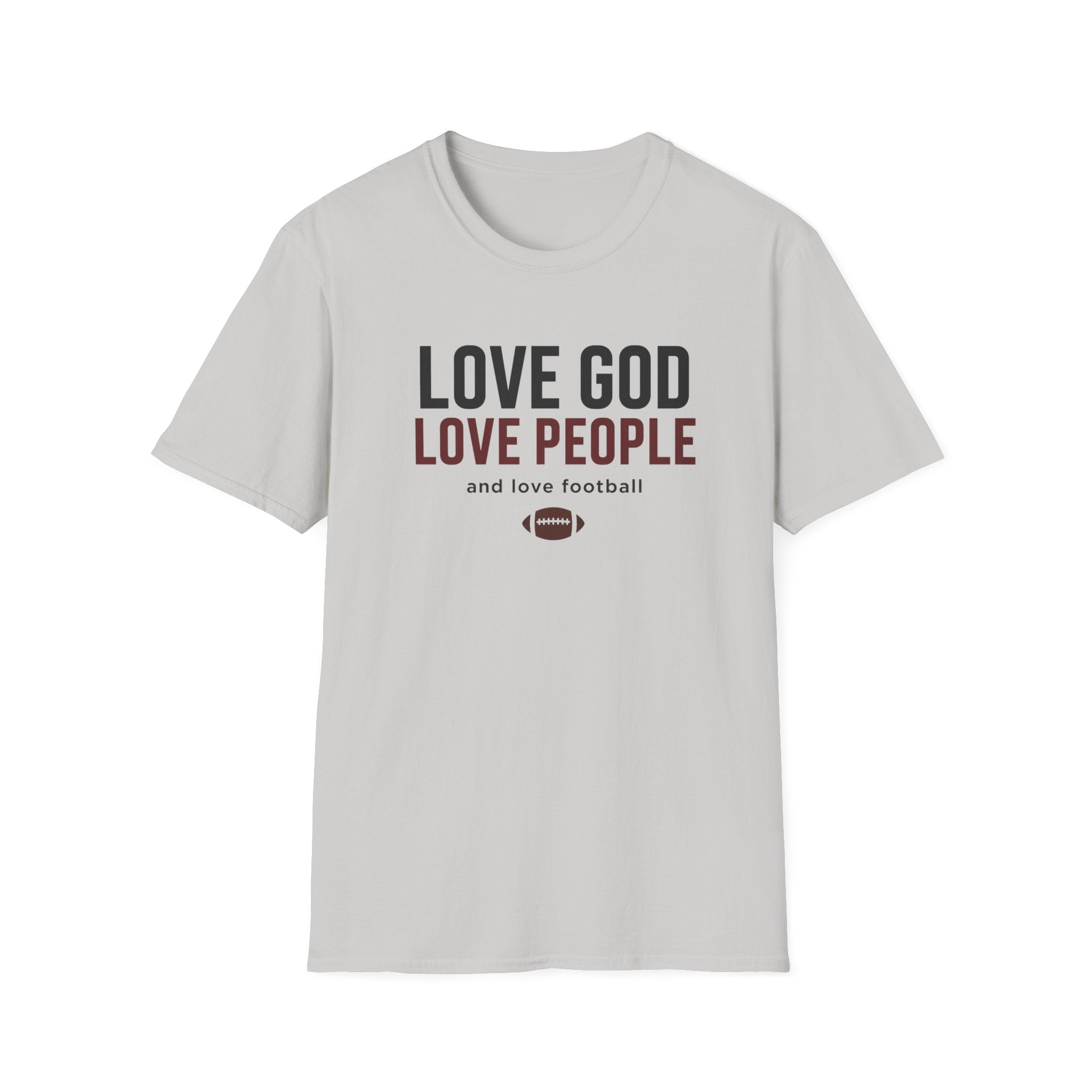 Love God People & football T-Shirt